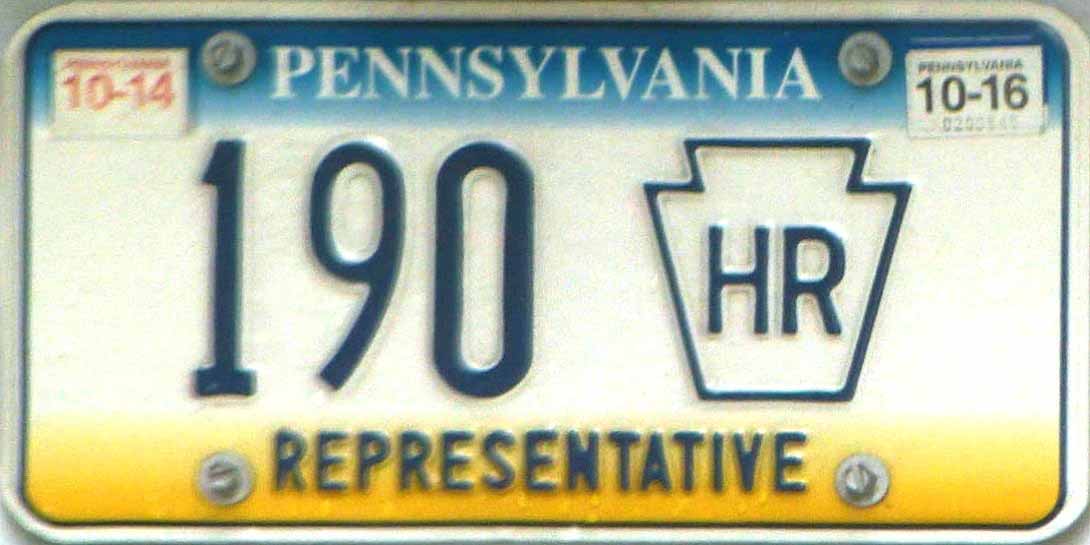 10m Pennsylvania License Plate Card Keystone State No Logo SPECIMEN  Phone Card 